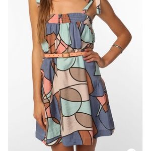 NWT nümph smock top geo mini dress Vintage Y2K Rare Danish Brand